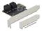 Delock 4-Port SATA PCIe x1 Controller Card Low Profile – kuva 3