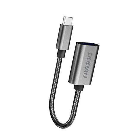 Dudao L15T OTG Adapter USB-C - USB-A - Gray