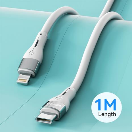Wozinsky WSTCL1 Lightning / USB-C PD 27W 1 m Cable - White