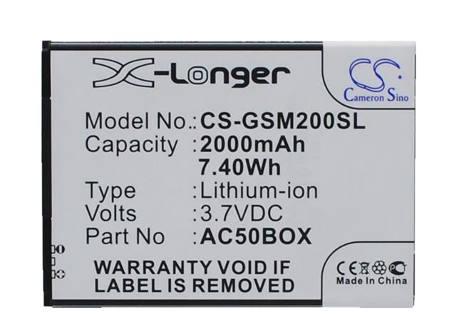 Archos 50b Oxygen, puhelimen akku