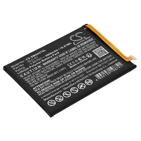 Samsung Galaxy A05s, puhelimen akku