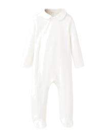 Mango Long Pyjama Set 100% Cotton - White - 1-3M