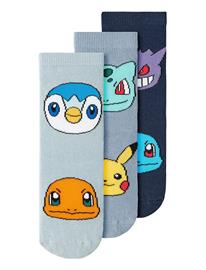 name it Nmmnoris Pokemon 3P Sock Sky - Navy - 28-30