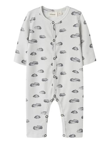 Lil'Atelier Nbmgio Ls Nightsuit Lil - Grey - 86