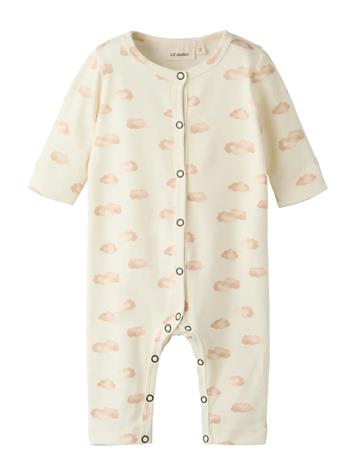 Lil'Atelier Nbfgio Ls Nightsuit Lil - Cream - 86