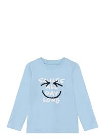 Minymo T-Shirt Ls - Blue - 140