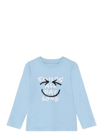 Minymo T-Shirt Ls - Blue - 140