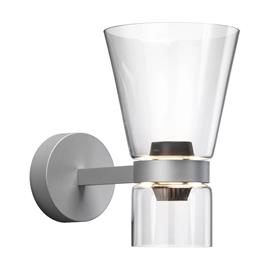 Flos Nocturne Cone seinälamppu â€“ hopea