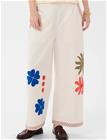 Culture Cuchrestella Cropped Pants - Cream - XXL