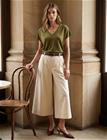 Minus Msrienne Mid Waist Pant - Cream - 46