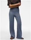 Pieces Pcjeya Hw Wide Knit Pant D2D Jrs - Blue - XL