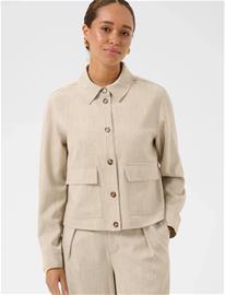 Kaffe Kaomila Shirt Jacket - Beige - 46