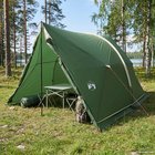 vidaXL Sateenkestävä katos teltta hengelle Vihreä