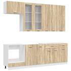 vidaXL Keittiökaappisarja ovella 8 pcs Sonoman tammi 60 x 31 x 100 cm