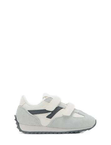 Mango Leather Mixed Sneakers - Grey - 27