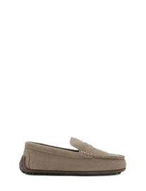 Mango Leather Loafers - Brown - 28