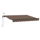 vidaXL Aurinkovarjon kangas Taupe 350 x 250 cm Polyesteri