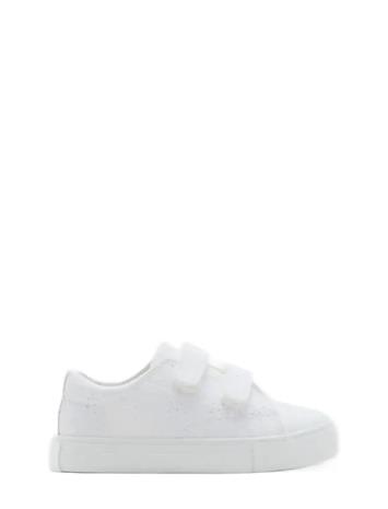 Mango Floral-Embroidered Trainers - White - 28