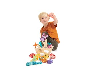 Tender Leaf Stacking Coral Reef - Multi/patterned - ONE SIZE