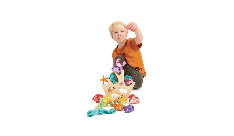 Tender Leaf Stacking Coral Reef - Multi/patterned - ONE SIZE