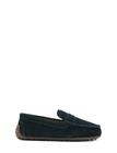 Mango Leather Loafers - Blue - 28