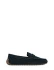 Mango Leather Loafers - Navy - 39