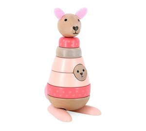 Vilac Stacking Kangaroo 10 Pcs - Pink - ONE SIZE