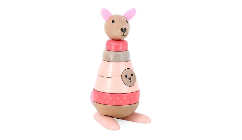 Vilac Stacking Kangaroo 10 Pcs - Pink - ONE SIZE