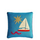 Jonathan Adler Uk Kit Playa Corded Pillow Sailboat - Blue - ONE SIZE