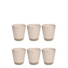 Aida Raw Nordic Nude - Double Wall Mug 6 Stk 25 Cl - Beige - ONE SIZE