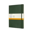 Moleskine Classic, Yksivärinen, Vihreä, 192 arkkia, 70 g/m², Viivapaperi, Kovakantinen