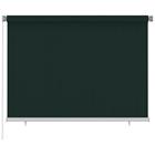 vidaXL Rullaverho ulkotiloihin 200x140 cm tummanvihreä HDPE