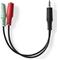Nedis audio splitter - 20 cm – kuva 7