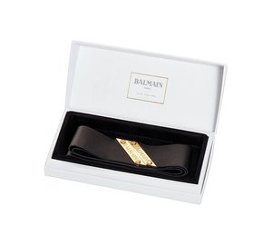 Balmain Genuine Leather Headband Black