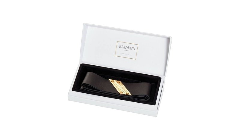 Balmain Genuine Leather Headband Black