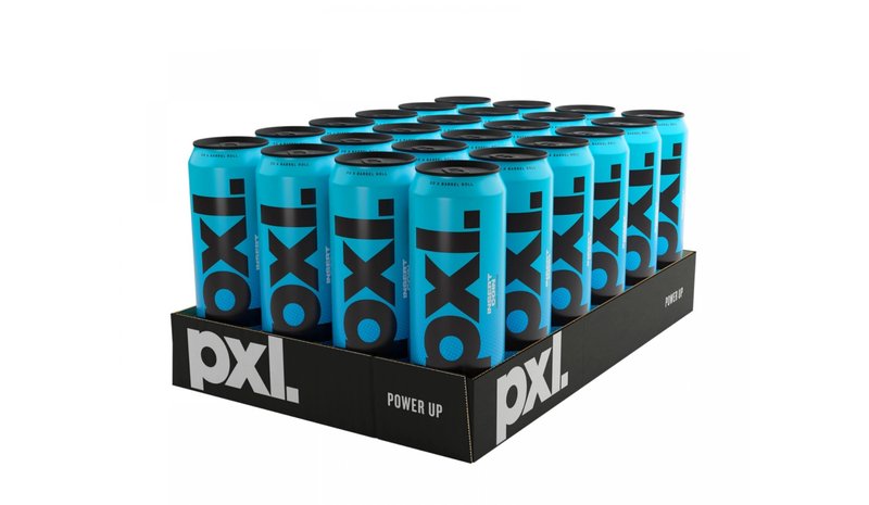 PXL Energy Insert Coin (Mustikka &amp; Vadelma) 24 x 500 ml