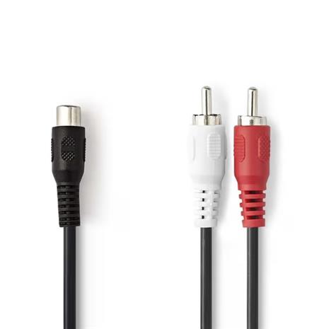 Nedis subwoofer cable - 20 cm