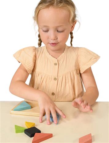 Mentari Tangram 7 Pcs - Beige - ONE SIZE