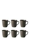 Aida Raw Forest Brown - Mug W Handle 6 Stk 35Cl - Brown - ONE SIZE