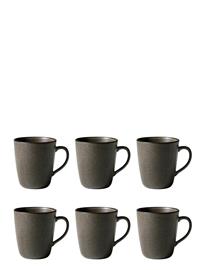 Aida Raw Forest Brown - Mug W Handle 6 Stk 35Cl - Brown - ONE SIZE