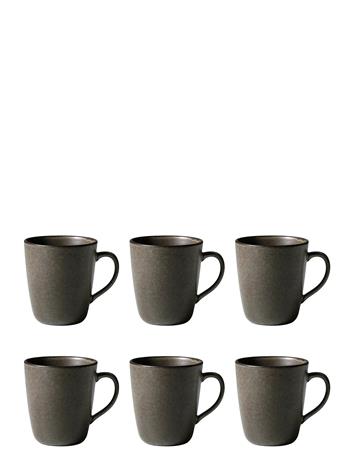 Aida Raw Forest Brown - Mug W Handle 6 Stk 35Cl - Brown - ONE SIZE