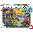 Adlibris Dinosaurukset Palapeli & 12 hahmoa 60 palaa Schmidt