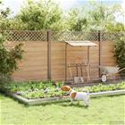 vidaXL Puutarha-aita, jossa on paalut 24 pcs 95 x 50 cm Mesh Hopea