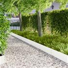 vidaXL Nurmireunus 10 pcs 100 x 25 cm Teräs valkoinen