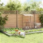 vidaXL Puutarha-aita, jossa on paalut 48 pcs 35 x 50 cm Mesh Hopea
