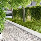 vidaXL Nurmireunus 30 pcs 103 x 25 cm Teräs valkoinen