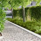 vidaXL Nurmireunus 10 pcs 103 x 15 cm metalli valkoinen