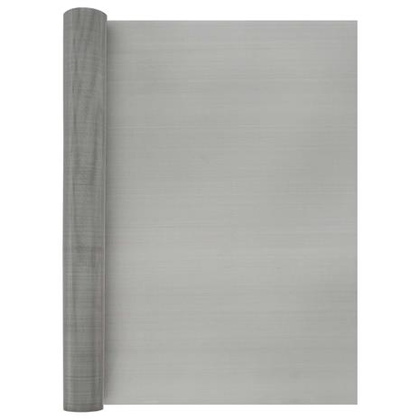 vidaXL Verkkoruudun 60 x 500 cm 60 Mesh Ruostumaton teräs 201 Hopea
