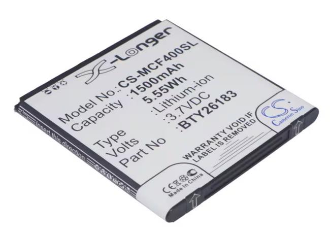 Mobistel Cynus F4, puhelimen akku