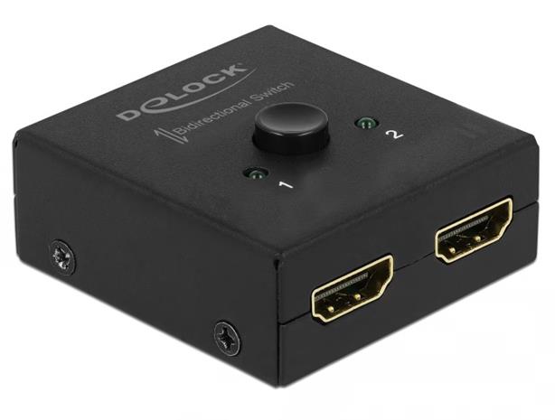 DeLOCK HDMI 2 - 1 bidirectional 4K 60 Hz compact